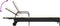 vidaXL - Ligbed - met - wielen - en - kussen - poly - rattan - zwart