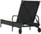 vidaXL - Ligbed - met - wielen - en - kussen - poly - rattan - zwart