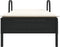 vidaXL - Ligbed - met - wielen - en - kussen - poly - rattan - zwart