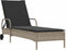 vidaXL - Ligbed - met - wielen - en - kussens - poly - rattan - lichtgrijs