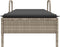 vidaXL - Ligbed - met - wielen - en - kussens - poly - rattan - lichtgrijs