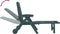 vidaXL - Ligbed - met - wielen - inklapbaar - PP - groen