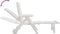 vidaXL - Ligbed - met - wielen - inklapbaar - PP - wit