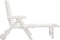 vidaXL - Ligbed - met - wielen - inklapbaar - PP - wit