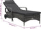 vidaXL - Ligbed - met - wieltjes - poly - rattan - grijs