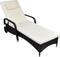 vidaXL - Ligbed - met - wieltjes - poly - rattan - zwart