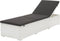 vidaXL - Ligbed - met - zwart - kussen - poly - rattan - wit