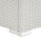vidaXL - Ligbed - met - zwart - kussen - poly - rattan - wit