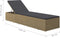 vidaXL - Ligbed - poly - rattan - bruin - en - donkergrijs