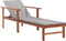 vidaXL - Ligbed - poly - rattan - en - massief - acaciahout - grijs