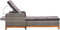 vidaXL - Ligbed - poly - rattan - en - massief - acaciahout - grijs