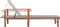 vidaXL - Ligbed - poly - rattan - en - massief - acaciahout - grijs