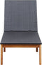vidaXL - Ligbed - poly - rattan - en - massief - acaciahout