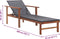 vidaXL - Ligbed - poly - rattan - en - massief - acaciahout - zwart