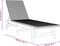 vidaXL - Ligbed - poly - rattan - en - massief - acaciahout - zwart - en - bruin
