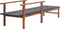 vidaXL - Ligbed - poly - rattan - en - massief - acaciahout - zwart