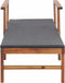 vidaXL - Ligbed - poly - rattan - en - massief - acaciahout - zwart