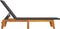 vidaXL - Ligbed - poly - rattan - en - massief - acaciahout - zwart - en - bruin