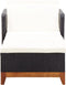 vidaXL - Ligbed - poly - rattan - en - massief - acaciahout - zwart