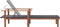 vidaXL - Ligbed - poly - rattan - en - massief - acaciahout - zwart
