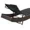 vidaXL - Ligbed - poly - rattan - en - textileen - bruin