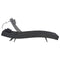 vidaXL - Ligbed - poly - rattan - en - textileen - zwart