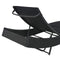 vidaXL - Ligbed - poly - rattan - en - textileen - zwart