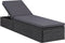 vidaXL - Ligbed - poly - rattan - zwart - en - donkergrijs