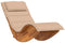 vidaXL - Ligbed - schommelend - met - kussen - massief - acaciahout