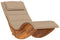 vidaXL - Ligbed - schommelend - met - kussen - massief - acaciahout