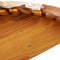 vidaXL - Ligbed - schommelend - met - kussen - massief - acaciahout