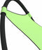 vidaXL - Ligbed - schommelend - met - wieltjes - staal - en - textileen - stof - groen
