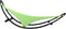 vidaXL - Ligbed - schommelend - met - wieltjes - staal - en - textileen - stof - groen