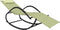 vidaXL - Ligbed - schommelend - staal - en - textileen - crèmekleurig