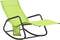 vidaXL - Ligbed - staal - en - textileen - groen