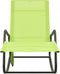 vidaXL - Ligbed - staal - en - textileen - groen
