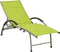 vidaXL - Ligbed - textileen - en - aluminium - groen