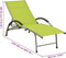 vidaXL - Ligbed - textileen - en - aluminium - groen