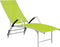 vidaXL - Ligbed - textileen - en - aluminium - groen