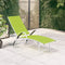 vidaXL - Ligbed - textileen - en - aluminium - groen