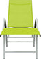 vidaXL - Ligbed - textileen - en - aluminium - groen