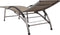 vidaXL - Ligbed - textileen - en - aluminium - taupe