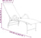 vidaXL - Ligbed - textileen - en - aluminium - taupe