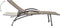 vidaXL - Ligbed - textileen - en - aluminium - taupe