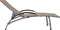 vidaXL - Ligbed - textileen - en - aluminium - taupe