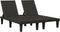 vidaXL - Ligbed - tweepersoons - 155x138x83 - cm - polypropeen - zwart