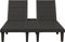 vidaXL - Ligbed - tweepersoons - 155x138x83 - cm - polypropeen - zwart