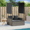vidaXL - Ligbed - tweepersoons - met - dak - en - gordijn - poly - rattan - grijs