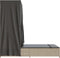 vidaXL - Ligbed - tweepersoons - met - dak - en - gordijn - poly - rattan - lichtgrijs