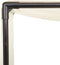 vidaXL - Ligbed - tweepersoons - met - dak - en - gordijn - poly - rattan - bruin